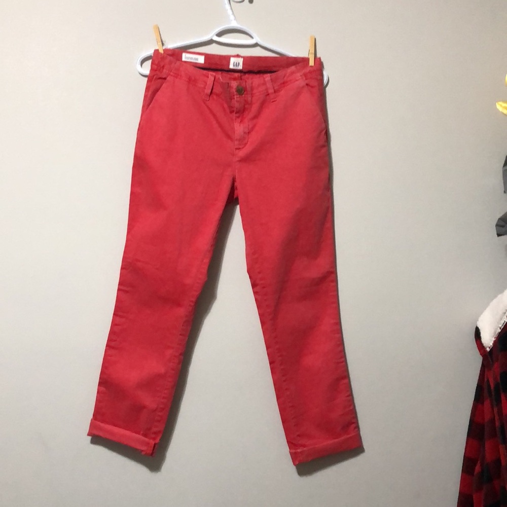🛍️5/$20🛍️BNWOT GAP GIRLFRIEND CHINO, Sz 2. Colour Vermillion. - Picture 3 of 7